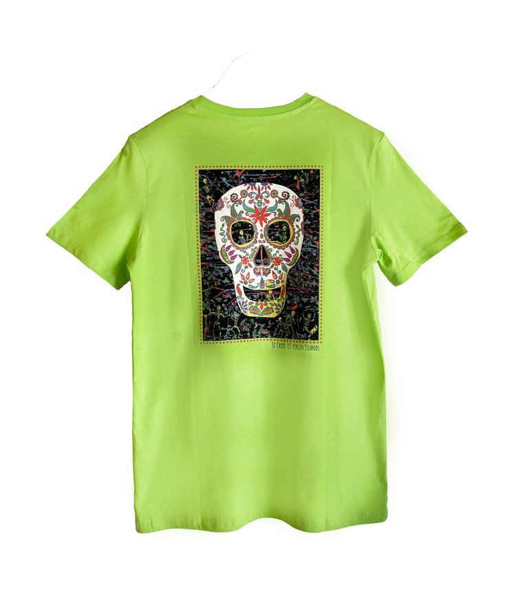 STX Surf Sugar Skull Tee | Lime Green