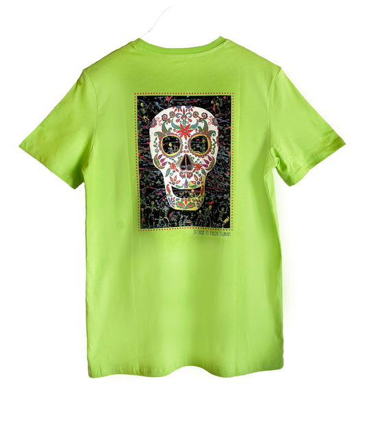 STX Surf Sugar Skull Tee | Lime Green