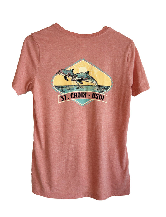 STX Dolphin Tee | Coral