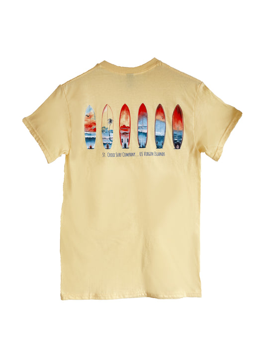 STX Surfboard Paradise Tee | Yellow Haze
