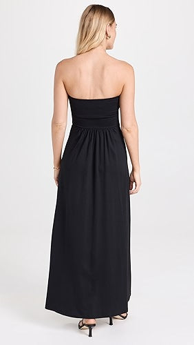 Circle Front Maxi Dress | Black