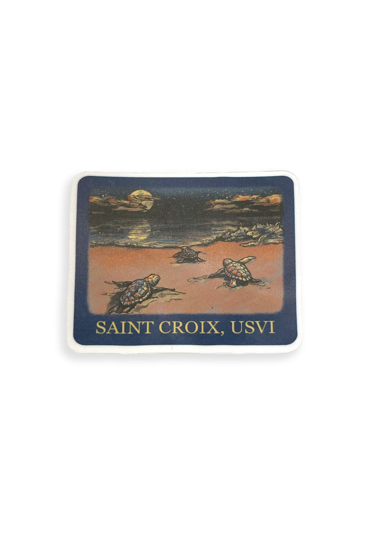 Saint Croix USVI Turtle Sticker