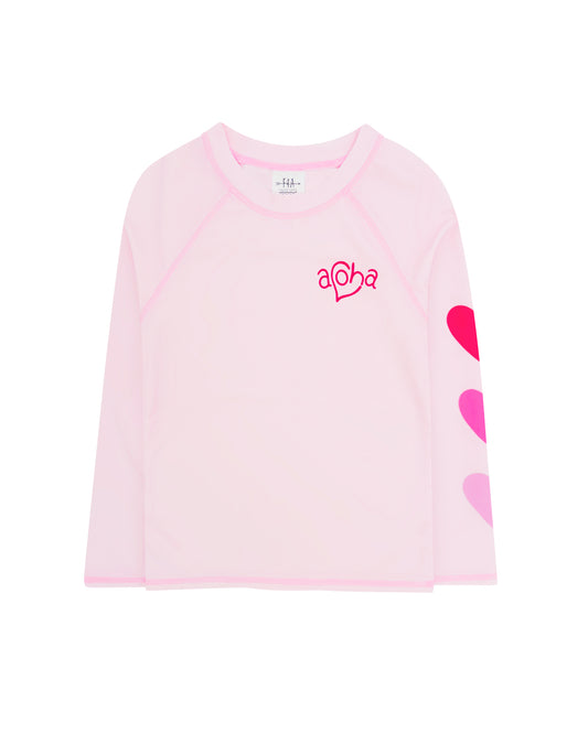Girls Surf Babe Rashguard | Pink Marshmallow