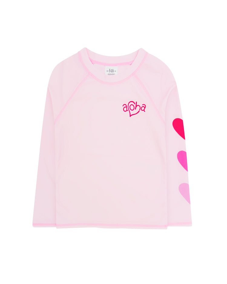 Girls Surf Babe Rashguard | Pink Marshmallow