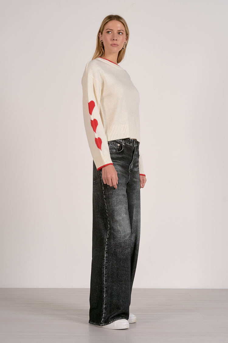 Heart Sweater | Off White