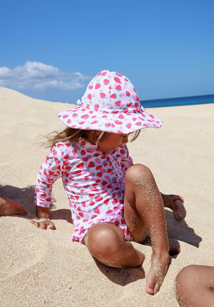 Girls Sandy Toes Rashguard Swim Set