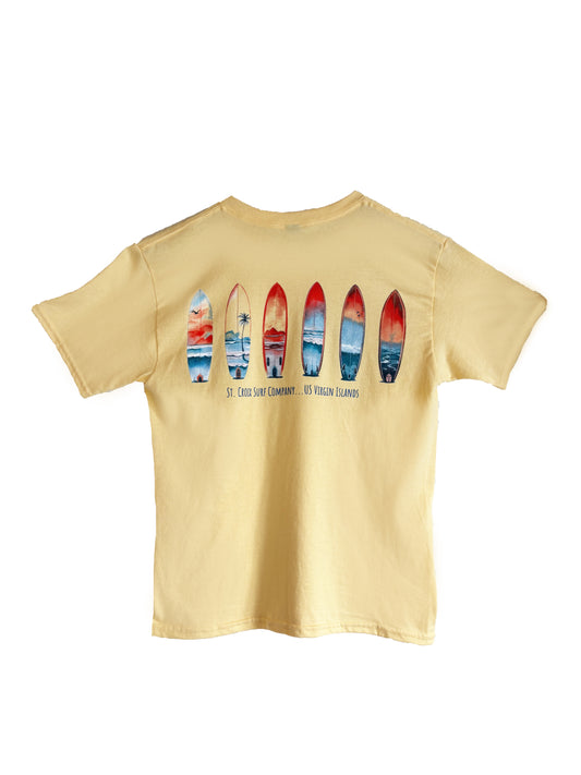 Youth STX Surfboard Paradise Tee | Yellow Haze
