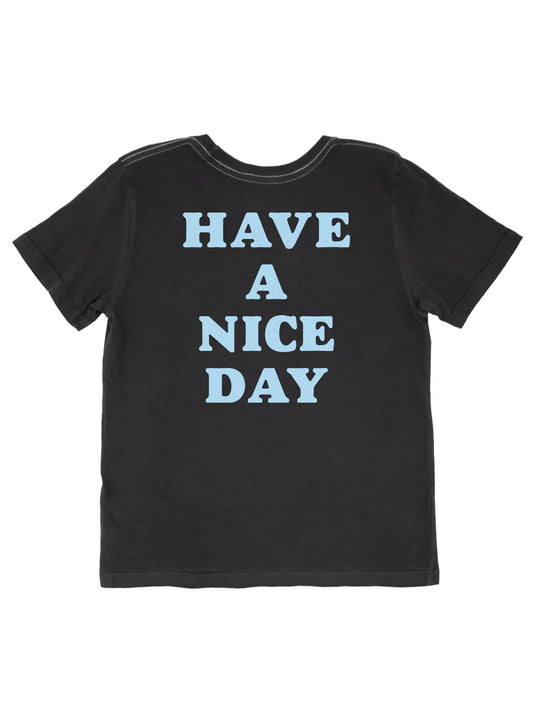 Have A Nice Day Vintage Tee Washed Black