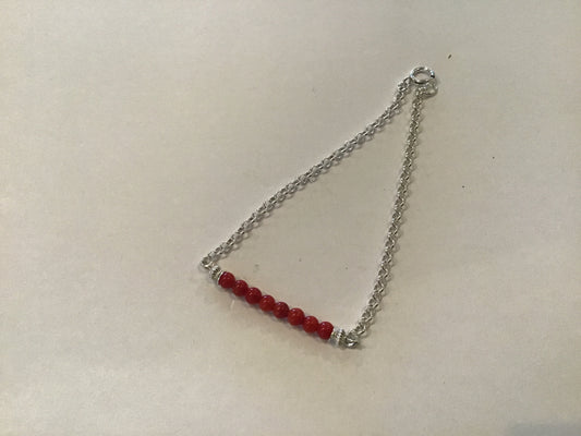 Red Dyed Coral Bracelet