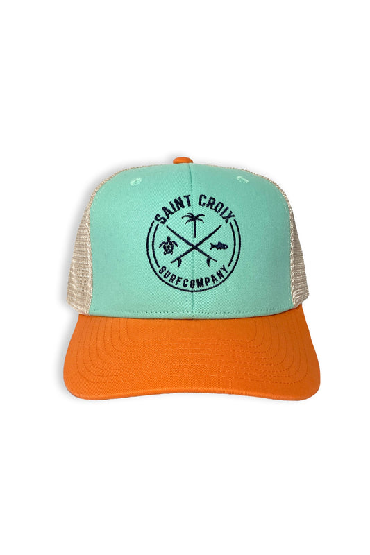 Kite Surfer Trucker Hat | Turquoise