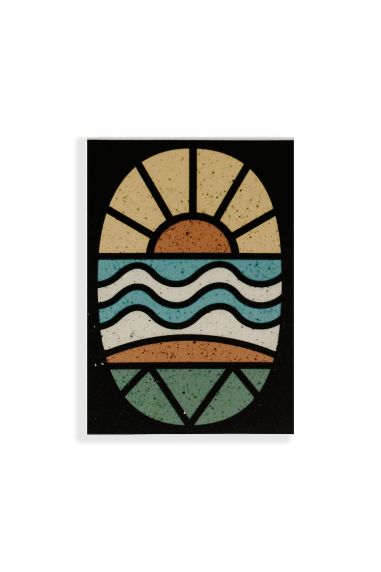Stained Glass Wave sticker