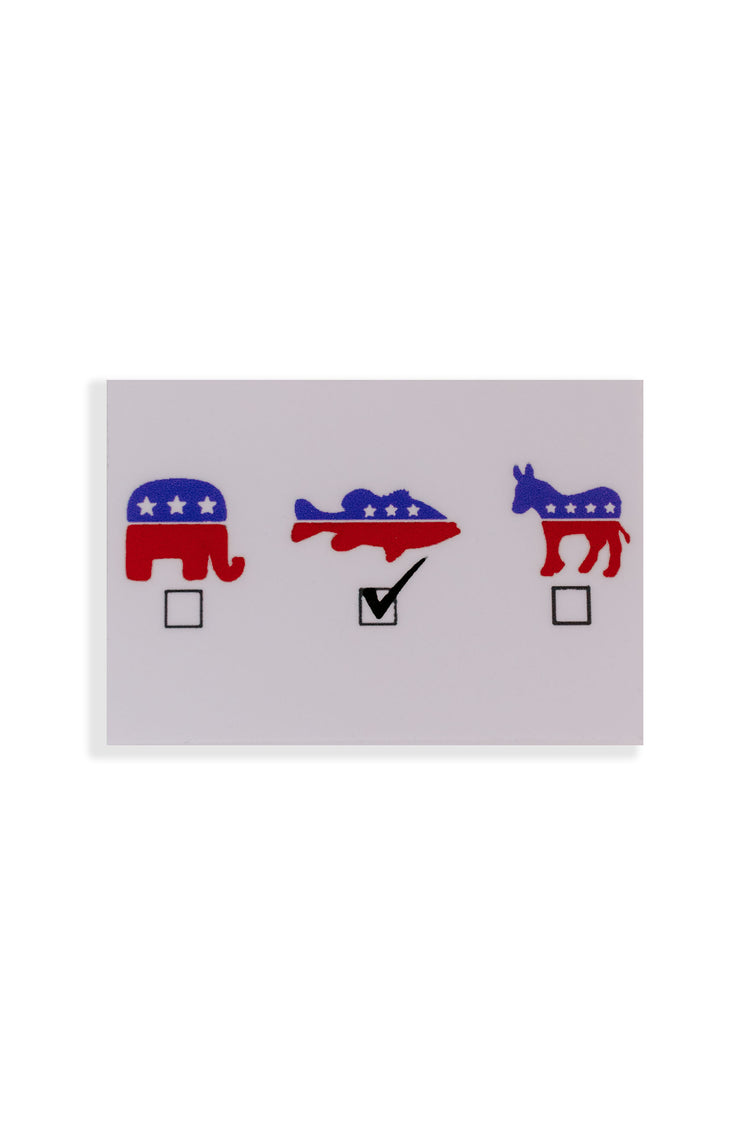 Vote Fish sticker